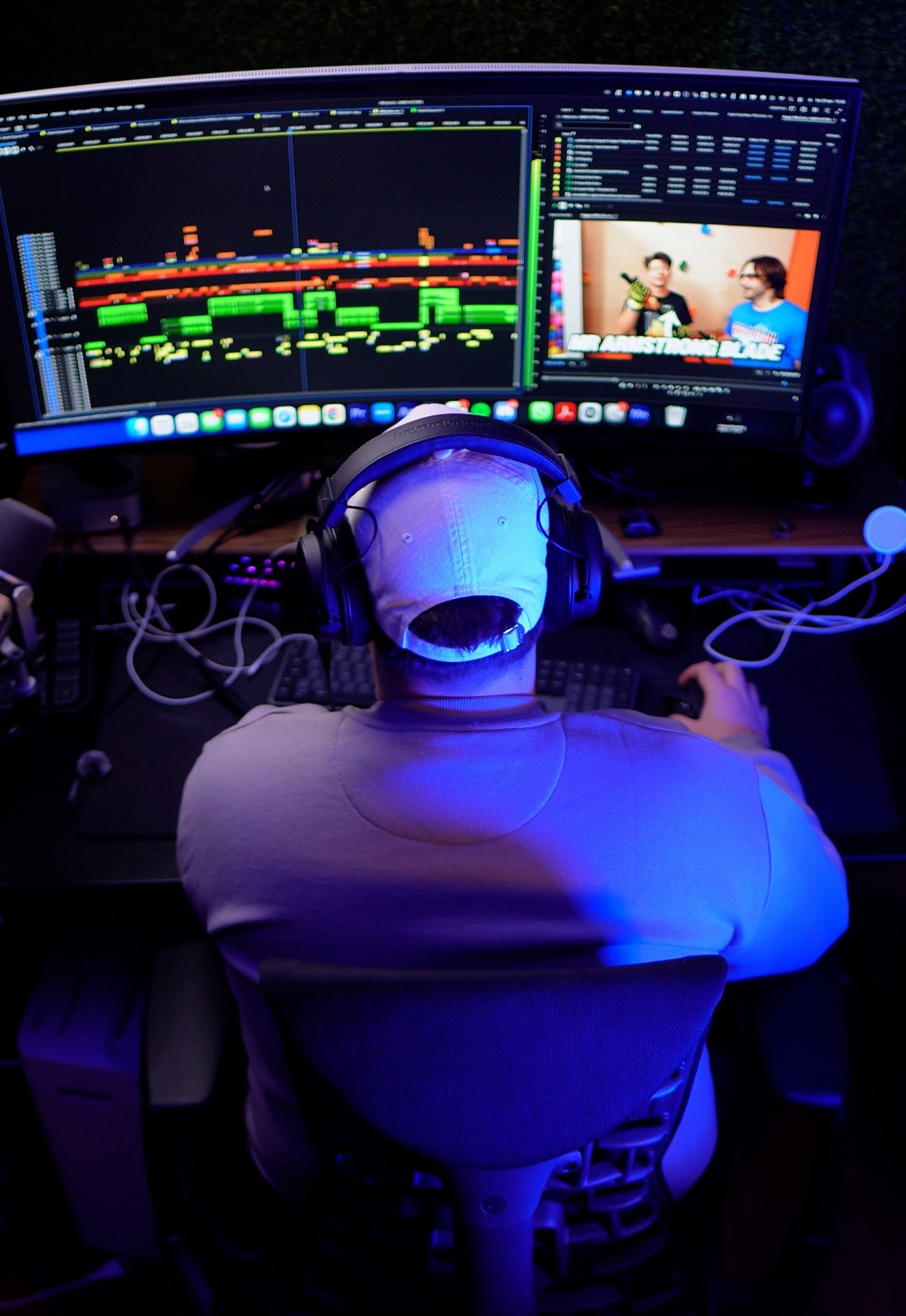 An entrepreneur's YouTube edit in progress