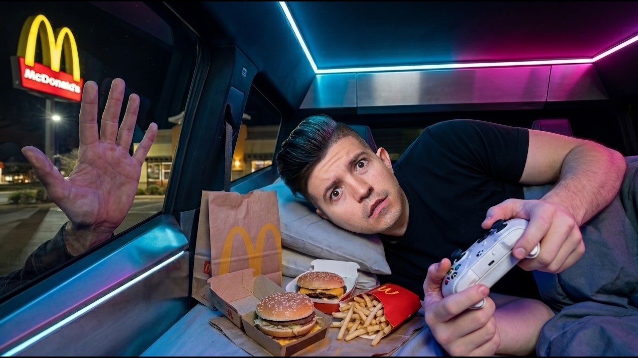 Living in a Cybertruck for 50 Hours